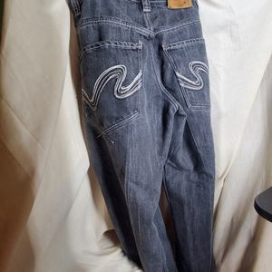 Vintage Y2K Southpole Jeans SZ 32X28 Black Gray Hip Hop Skater 00s Y2K.